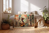 Paul Sinus Wandbild 120x80cm Musiker Strasse Mexiko Kunstmotiv Gitarrist in farbenfroher Stadt Szene