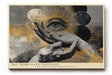Paul Sinus Wandbild 120x80cm Mystisches Auge Hand Symbol Kunstmotiv Abstrakte spirituelle Illustration in Gold und Schwarz