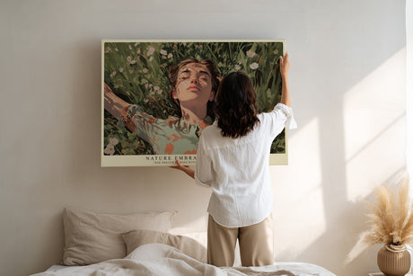 Paul Sinus Wandbild Nature Embraces Her Soul – Ausdrucksstarkes Frauenporträt in der Natur, Symbol für Freiheit, Harmonie und Lebensfreude