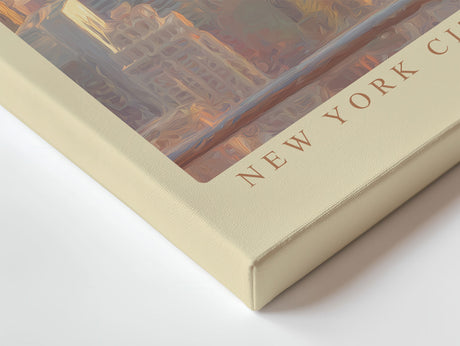 Paul Sinus Wandbild New York City Heights – Urbaner Blick auf die Skyline mit zeitloser Eleganz und weiblicher Perspektive – Kunstvolles Wandbild mit emotionaler Tiefe und architektonischer Weite.