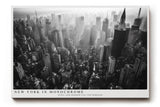 Paul Sinus Wandbild 120x80cm New York in Monochrome schwarz weiß Skyline Manhattan Stadt Fotokunst modernes Architektur Poster für Wohnzimmer Büro