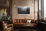 Paul Sinus Wandbild 120x80cm New York in Monochrome schwarz weiß Skyline Manhattan Stadt Fotokunst modernes Architektur Poster für Wohnzimmer Büro