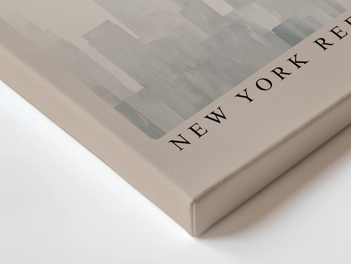 Paul Sinus Wandbild New York Reflections in Silence – Modernes Porträt mit Skyline von New York, Symbol für Großstadtenergie und stille Schönheit