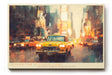 Paul Sinus Wandbild 120x80cm New York Taxi moderne Stadt Kunst impressionistische Metropole Wanddekoration Wohnzimmer Büro