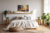 Paul Sinus Wandbild 120x80cm New York Taxi moderne Stadt Kunst impressionistische Metropole Wanddekoration Wohnzimmer Büro