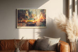 Paul Sinus Wandbild 120x80cm New York Taxi moderne Stadt Kunst impressionistische Metropole Wanddekoration Wohnzimmer Büro
