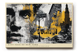 Paul Sinus Wandbild 120x80cm New York Urban Collage Gesicht LeinWandbild 120x80cm Moderne Stadt Kunst Wanddekoration