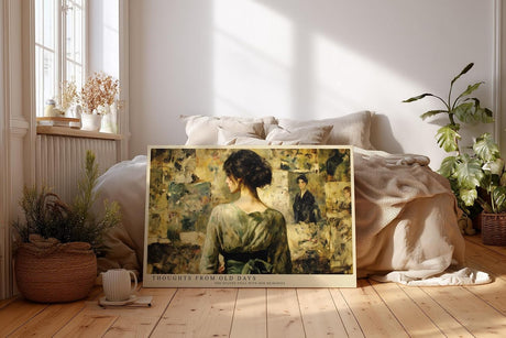 Paul Sinus Wandbild 120x80cm Nostalgisches Frauenportrait Klassische Kunst LeinWandbild 120x80cm Elegante Vintage Wanddekoration