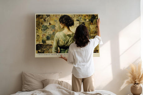 Paul Sinus Wandbild 120x80cm Nostalgisches Frauenportrait Klassische Kunst LeinWandbild 120x80cm Elegante Vintage Wanddekoration