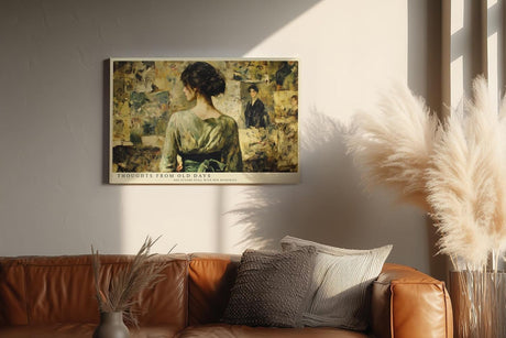 Paul Sinus Wandbild 120x80cm Nostalgisches Frauenportrait Klassische Kunst LeinWandbild 120x80cm Elegante Vintage Wanddekoration