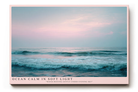 Paul Sinus Wandbild Ocean Calm in Soft Light – Stille des Meeres im sanften Abendlicht
