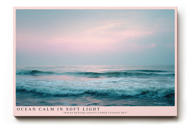 Paul Sinus Wandbild Ocean Calm in Soft Light – Stille des Meeres im sanften Abendlicht