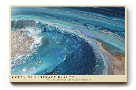 Paul Sinus Wandbild Ocean of Abstract Beauty – Farben im Tanz der Wellenbewegung