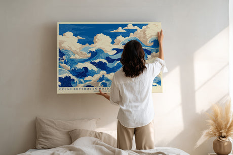 Paul Sinus Wandbild Ocean Rhythms in Motion – Kraftvolle Meereswellen in dynamischer Bewegung – Künstlerisches Wandbild mit Energie, Tiefe und maritimer Harmonie.