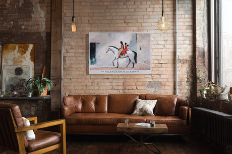 Paul Sinus Wandbild On the White Horse of Memory – Zeitlose Eleganz und kulturelle Symbolik in moderner Komposition