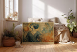 Paul Sinus Wandbild 120x80cm Orakel Frau Jugendstil Kunstmotiv Mystische Figur mit leuchtender Kugel