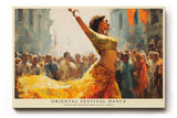 Paul Sinus Wandbild 120x80cm Orientalischer Festtanz – Lebendige Tanzszene mit warmen Farben und kultureller Atmosphäre