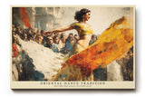 Paul Sinus Wandbild 120x80cm Orientalischer Tanz auf dem Platz – Ausdrucksstarke Szene voller Bewegung und Tradition