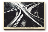 Paul Sinus Wandbild 120x80cm Overpass in Monochrome Tension Abstrakte Autobahn Grafik Schwarz Weiss Moderne Architektur Kunst