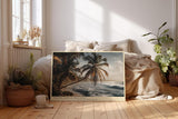 Paul Sinus Wandbild 120x80cm Palms Above the Surf tropischer Strand mit Palmen und Meer Natur Landschaft Poster für Wohnzimmer Schlafzimmer