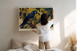 Paul Sinus Wandbild 120x80cm Papageien Stillleben Tropische Voegel Kunstmotiv mit Früchten und Pflanzen