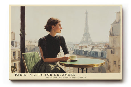 Paul Sinus Wandbild Paris A City for Dreamers – Romantische Pariser Eleganz in zeitloser Atmosphäre