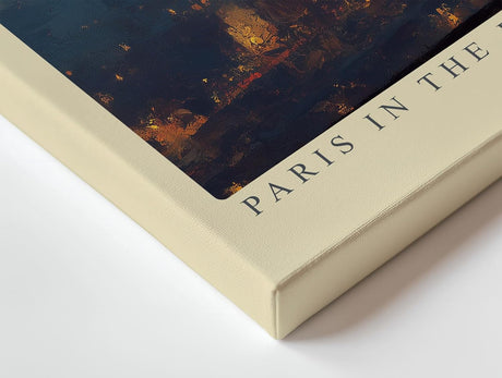 Paul Sinus Wandbild 120x80cm Paris Eiffelturm Abendlicht romantische Stadt Fotokunst goldene Lichter modernes Stadtbild Wanddekoration fuer Wohnzimmer Büro