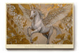 Paul Sinus Wandbild Pegasus Among Blooming Heavens Mythic Beauty in Golden Harmony