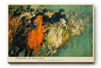 Paul Sinus Wandbild 120x80cm Pferderennen abstrakte Malerei dynamische Pferde Kunst Kunstdruck grosses Wandbild 120x80cm expressive Wanddekoration fuer Wohnzimmer Büro