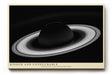 Paul Sinus Wandbild 120x80cm Planet Mit Ringen Kosmos Minimalistische Weltraum Kunst Schwarz Weiss Illustration Kunstdruck Poster Grosse Wanddekoration fuer Wohnzimmer Büro