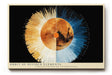 Paul Sinus Wandbild 120x80cm Planetare Grafik Kunstmotiv mit Feuer und Eis moderner kosmischer Kreis