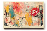 Paul Sinus Wandbild 120x80cm Pop Art Collage Retro Werbung und Blumen Moderne Bunte Kunst Wanddekoration