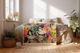 Paul Sinus Wandbild 120x80cm Pop Art Ente Cartoon bunt moderne Street Art Illustration Kunstdruck grosses Wandbild 120x80cm kreative Wanddekoration fuer Wohnzimmer Jugendzimmer Büro