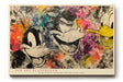 Paul Sinus Wandbild 120x80cm Pop Art Ente Cartoon bunt moderne Street Art Illustration Kunstdruck grosses Wandbild 120x80cm kreative Wanddekoration fuer Wohnzimmer Jugendzimmer Büro