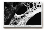 Paul Sinus Wandbild 120x80cm Porous Constellation of Silence Abstrakte Schwarz Weiss Struktur Kunst Modernes Design Wandbild 120x80cm