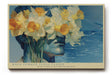Paul Sinus Wandbild 120x80cm Portrait mit Narzissen Surreale Blumen Kunst Moderne Illustration mit floraler Komposition