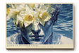 Paul Sinus Wandbild 120x80cm Portrait mit Narzissen Surreale Blumen Kunst Moderne Naturkomposition mit ruhiger Atmosphaere