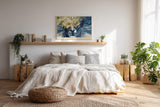 Paul Sinus Wandbild 120x80cm Portrait mit Narzissen Surreale Blumen Kunst Moderne Naturkomposition mit ruhiger Atmosphaere