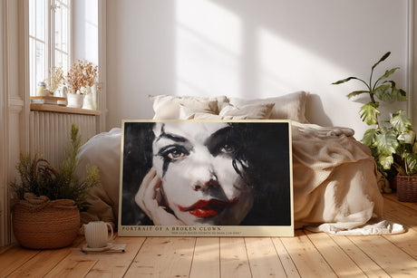 Paul Sinus Wandbild Portrait of a Broken Clown Secrets Behind the Painted Smile