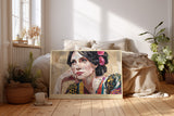 Paul Sinus Wandbild Portrait of Thoughtful Collage Beauty Art Made from Memory Layers
