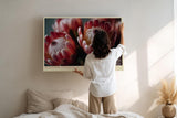 Paul Sinus Wandbild 120x80cm Protea Blueten Makrofotografie farbenreiche Blumen Kunst