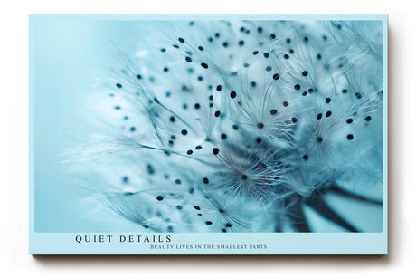 Paul Sinus Wandbild 120x80cm Pusteblume Detail Makrofotografie in hellen Blautönen minimalistische Naturkunst stilvolles botanisches Kunstbild für Wohnzimmer Büro