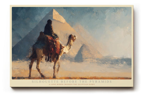 Paul Sinus Wandbild 120x80cm Pyramiden Aegypten Kamel Wuestenlandschaft historische Reise Kunst Wanddekoration Wohnzimmer Büro