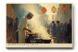 Paul Sinus Wandbild 120x80cm Ramen Koch in Tokio – Lebendige Streetfood Szene mit Laternen und traditioneller Küche