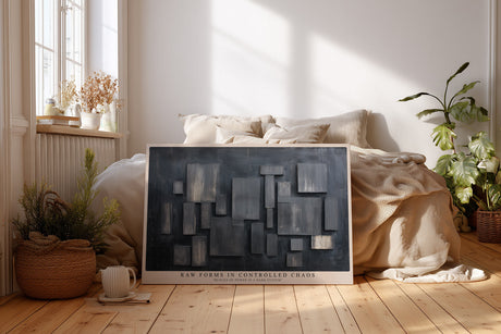Paul Sinus Wandbild Raw Forms in Controlled Chaos Abstract Geometry of Dark Structure