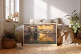 Paul Sinus Wandbild Reflections of a Peaceful Haven Harbor Serenity in Sunlit Impressionism