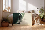 Paul Sinus Wandbild 120x80cm Rennradfahrer von oben moderne Sportkunst mit dynamischer Bewegung