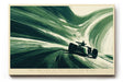 Paul Sinus Wandbild 120x80cm Rennwagen in dynamischer Bewegung moderne Motorsport Illustration Wanddekoration