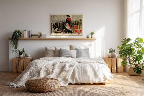 Paul Sinus Wandbild 120x80cm Retro Mode Frau Stadt Collage LeinWandbild 120x80cm Vintage Urban Art Wanddekoration