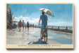 Paul Sinus Wandbild Riding Through Summer Breeze – Radfahrer unter blauem Himmel symbolisiert Freiheit, Lebensfreude und den Moment des Sommers